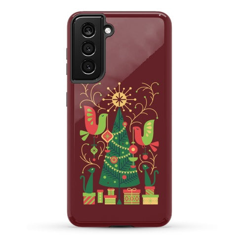 Vintage Christmas Tree Decorating Phone Case